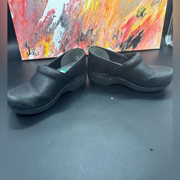 Dansko XP 2.0 black leather clogs SZ9 NWOB - Picture 2 of 6